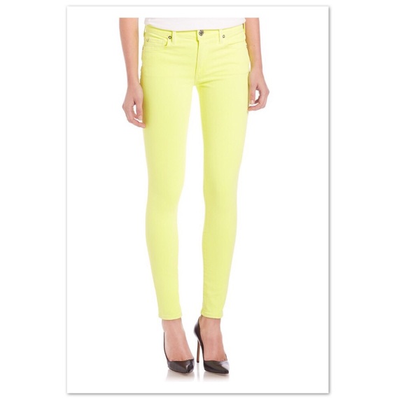 lime green skinny jeans