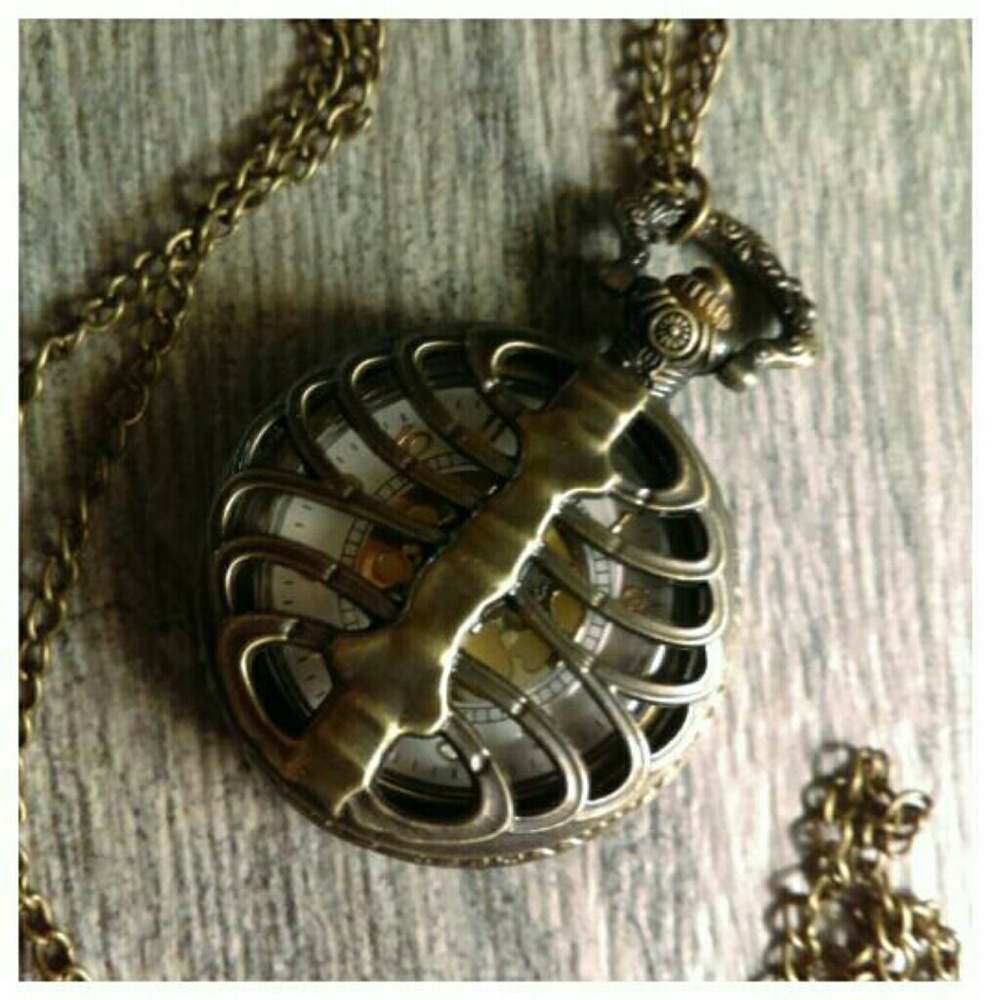Ribcage Steampunk Pocketwatch