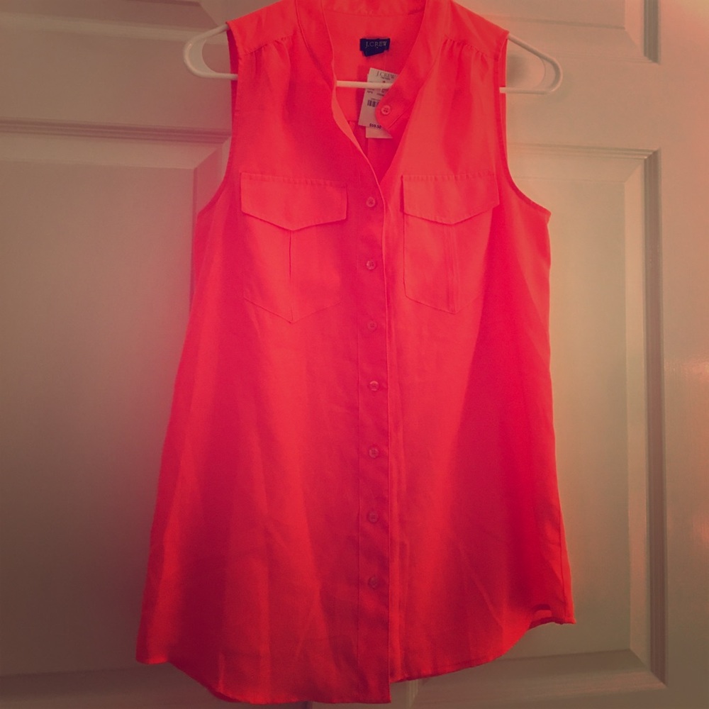 J. Crew sleeveless blouse NWT
