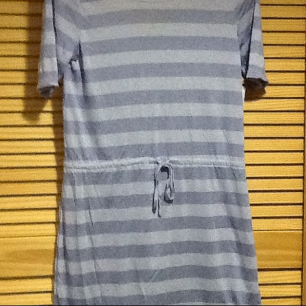 NEW Cotton tee shirt sundress lavender stripe.
