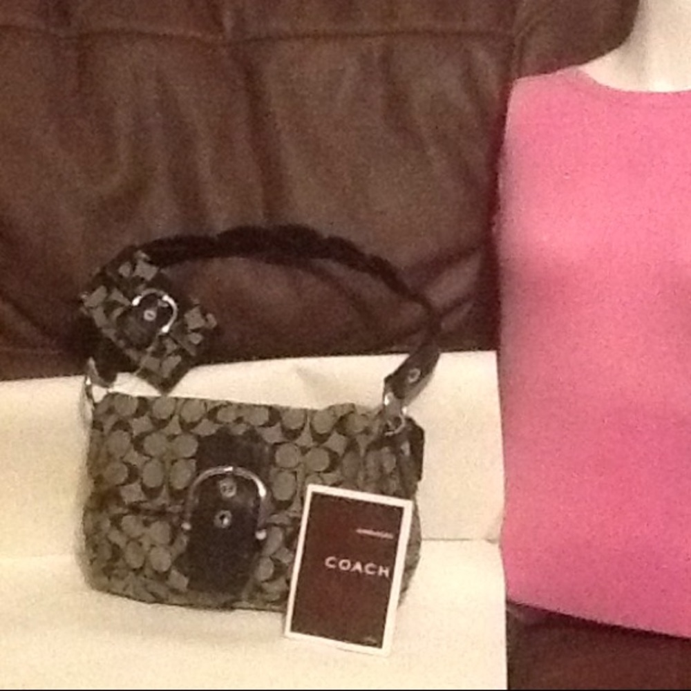 Vintage coach small bag with wallet.