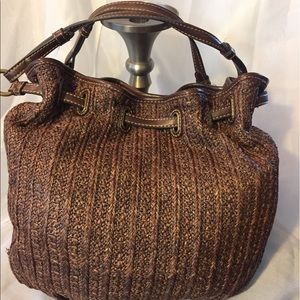 Brown Fossil slightly used purse