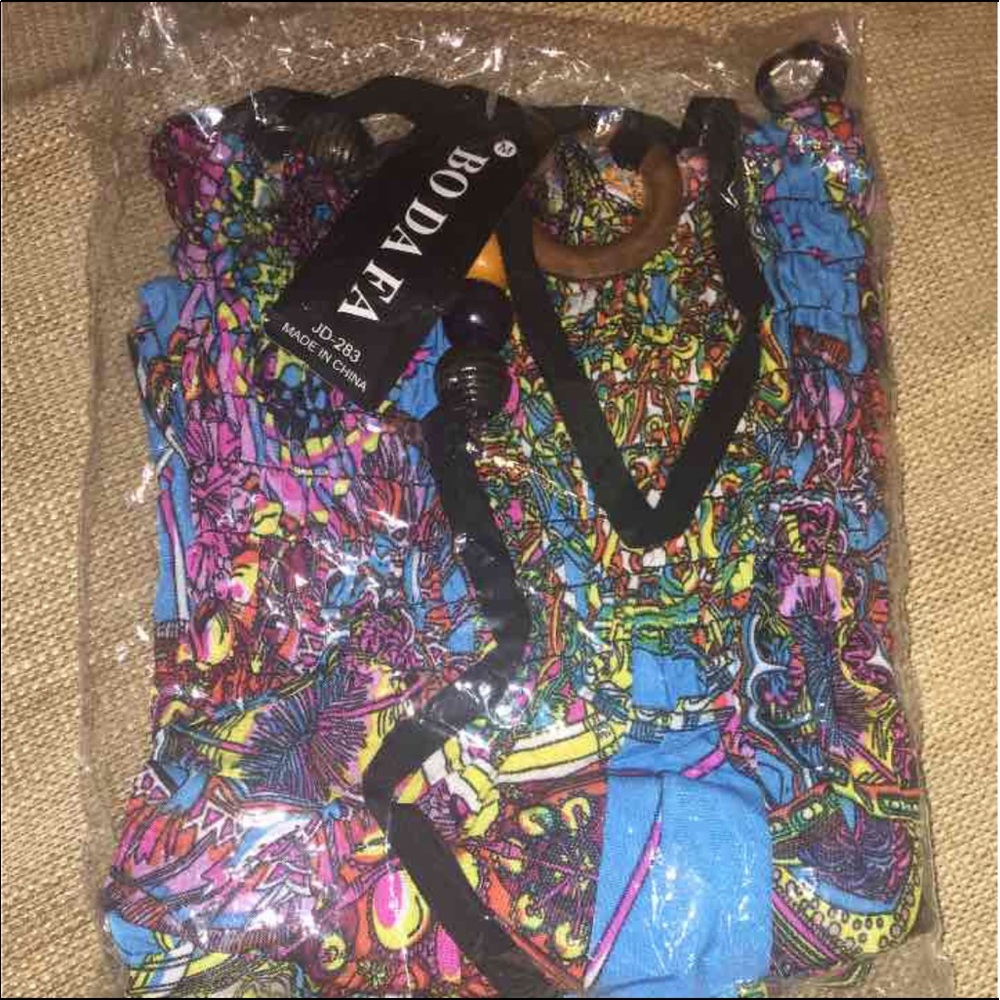 NWT blue summer dress M