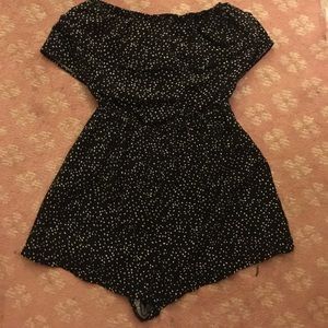 Strapless romper