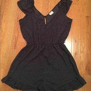 Polka Dotted Ruffled Romper