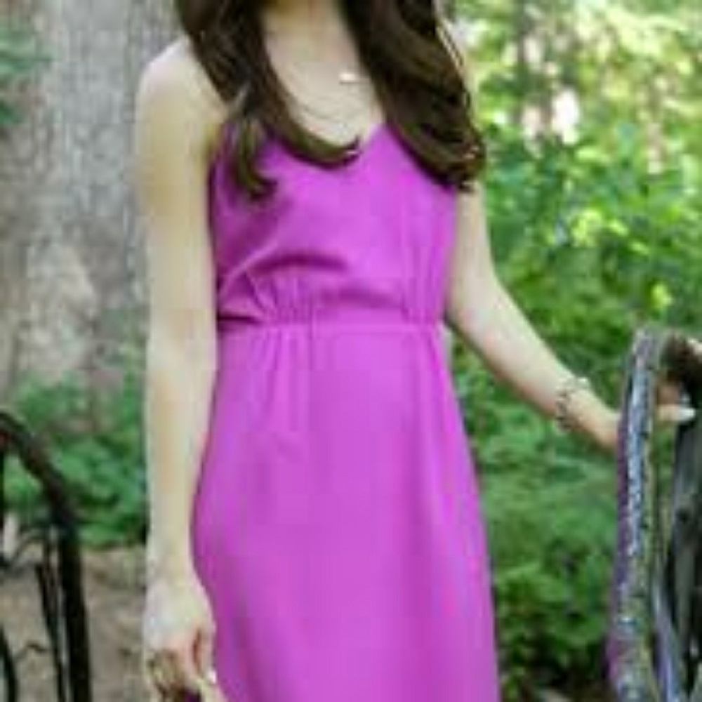 Purple J Crew maxi dress