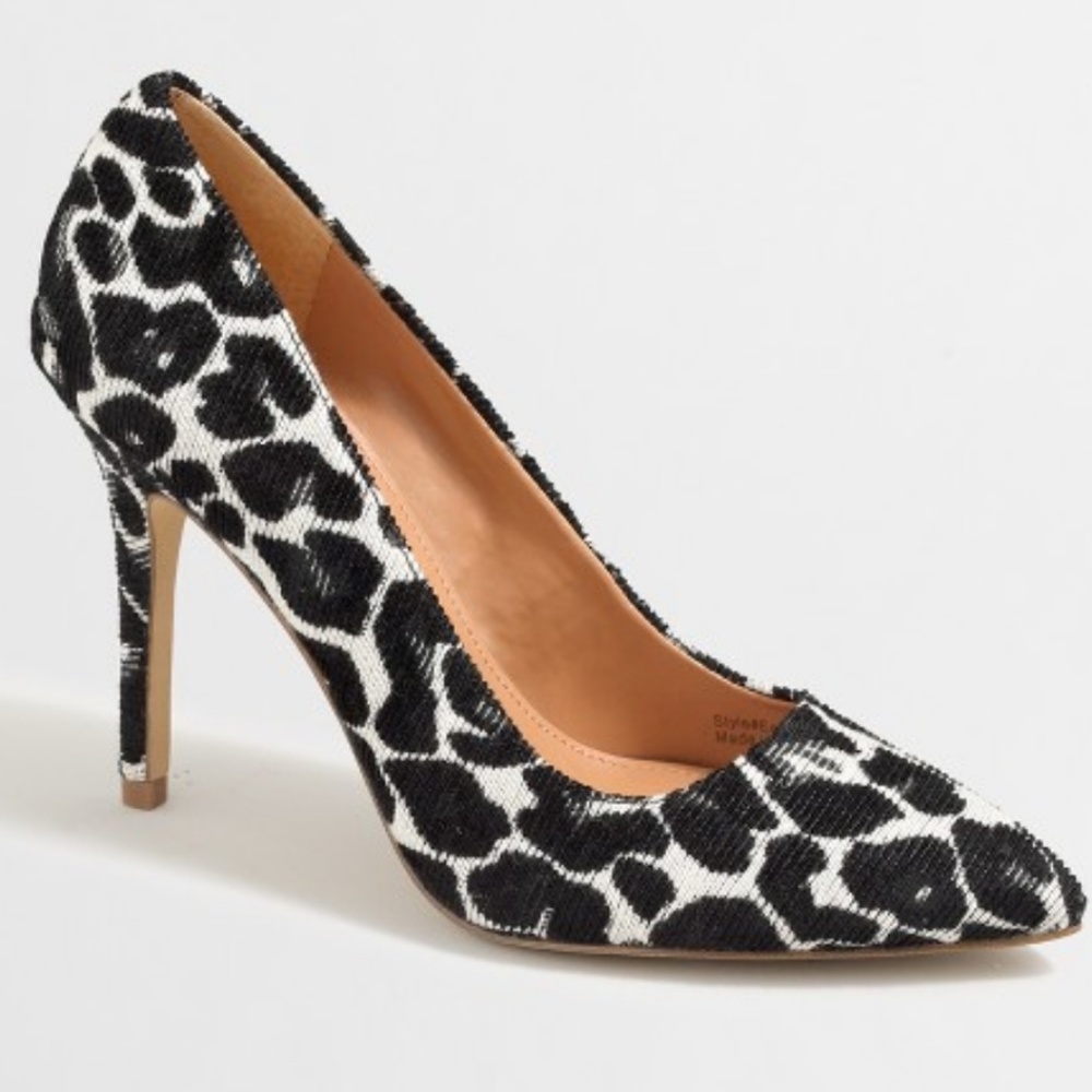 J.Crew Gabbie Textured Leopard Pumps