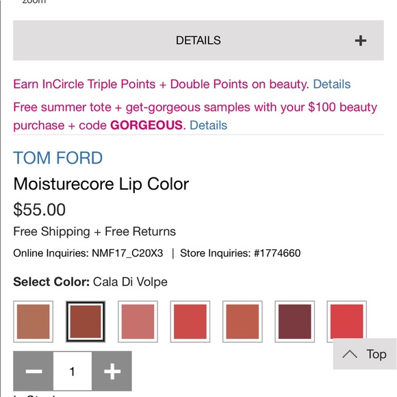 TOM FORD Moisturecore Lip Color (Brand new) - Picture 5 of 5