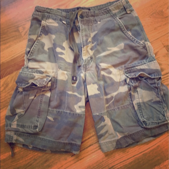 Men's camo cargo short