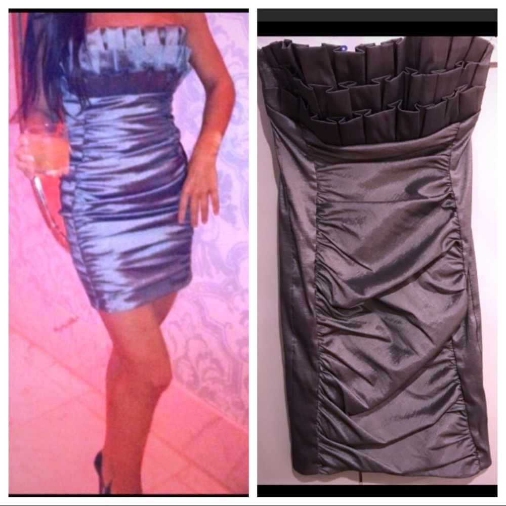 Strapless cocktail CACHE Dress 👗
