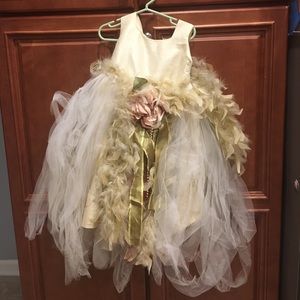 Custom flower girl dress with all the frills -12mo