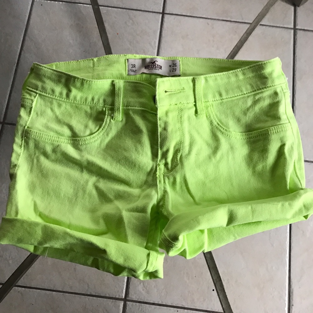Hollister Lime Green Shorts