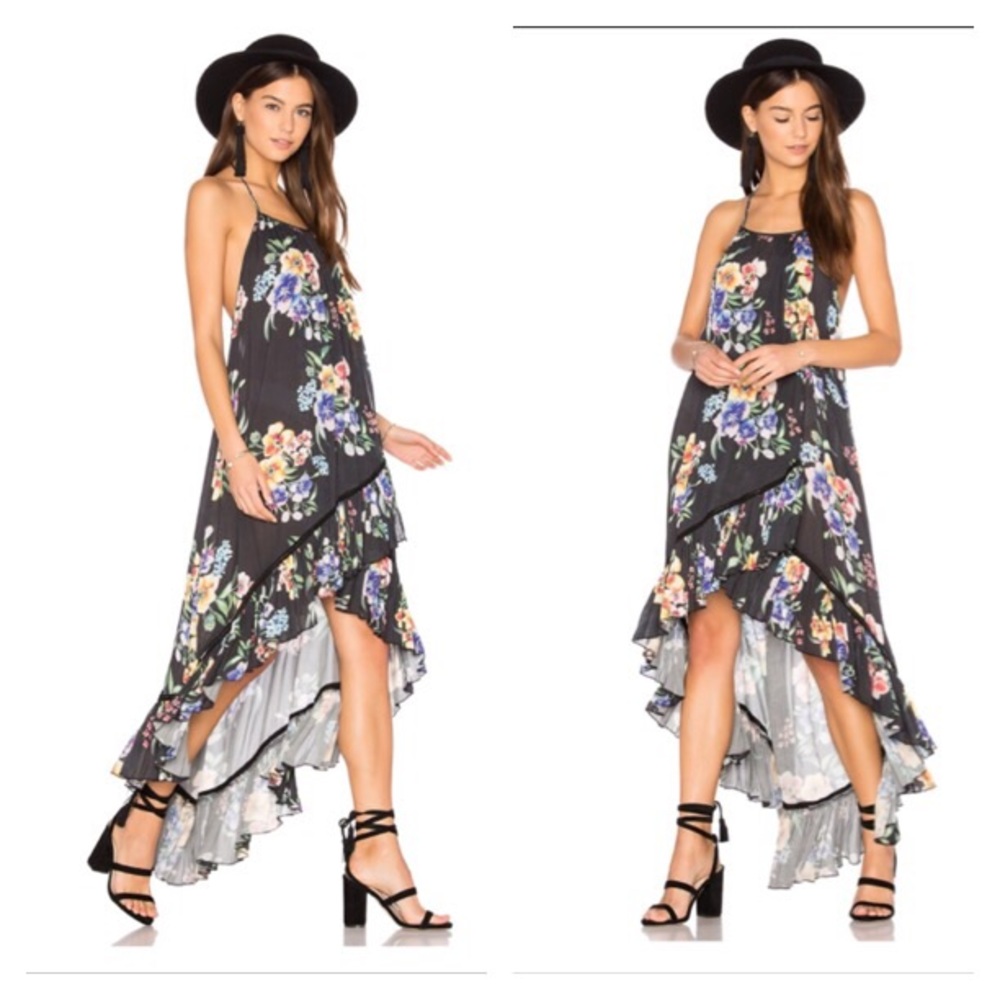 Minkpink halter open back hi-lo cover up dress - Picture 2 of 7