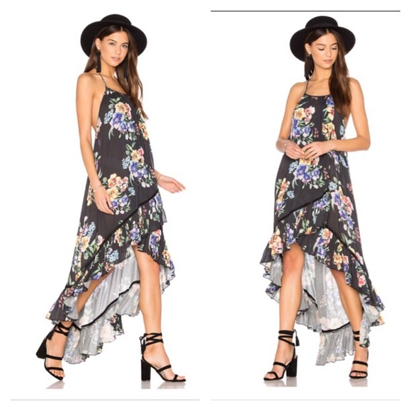 Minkpink halter open back hi-lo cover up dress - Picture 2 of 7