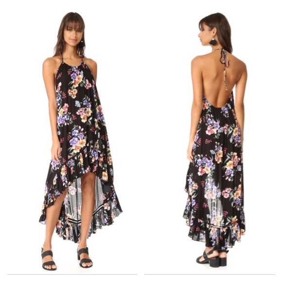 Minkpink halter open back hi-lo cover up dress - Picture 3 of 7