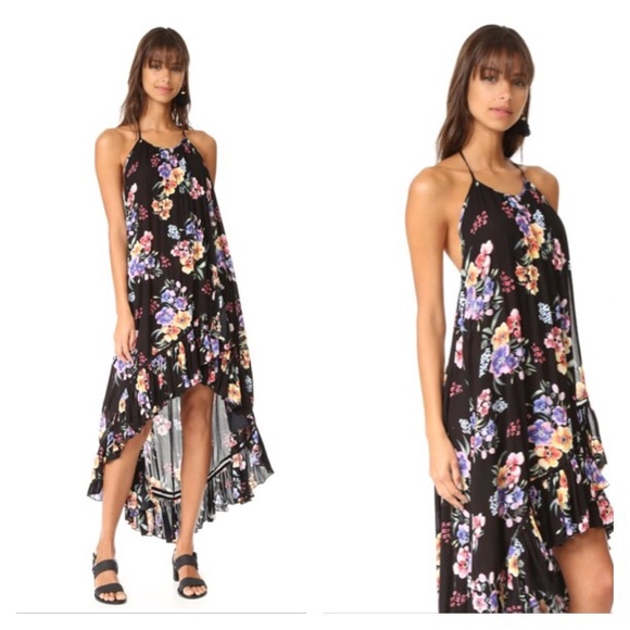 Minkpink halter open back hi-lo cover up dress - Picture 5 of 7