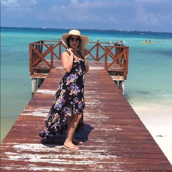 Minkpink halter open back hi-lo cover up dress - Picture 4 of 7