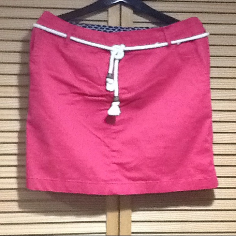 Summer casual cranberry skirt