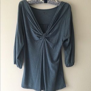 Blue gathered Patagonia top