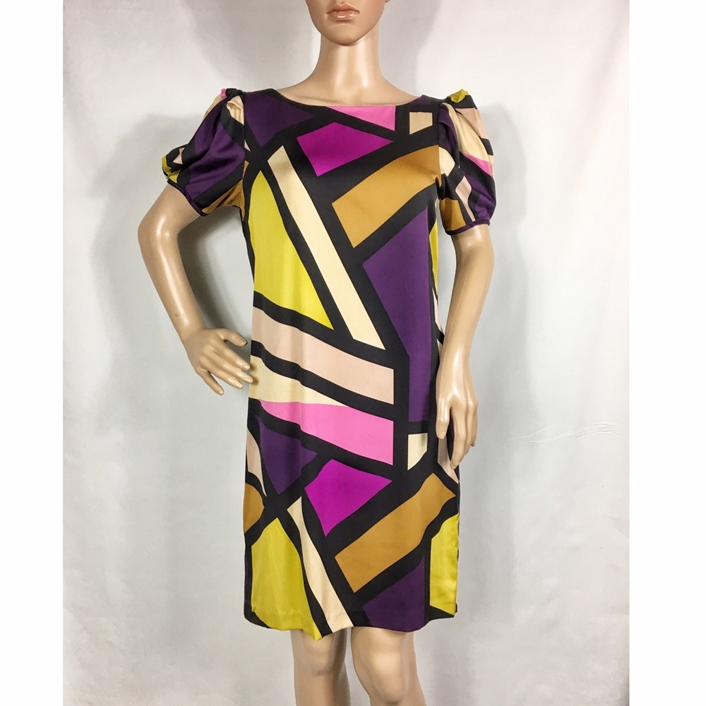 Diane Von Furstenberg DVF Silk Shift Dress Sz 6