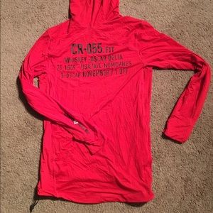 Reebok CrossFit red lightweight hoodie