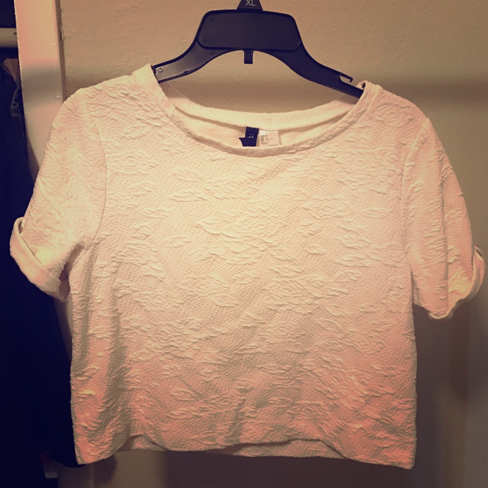 H&M White Crop Top