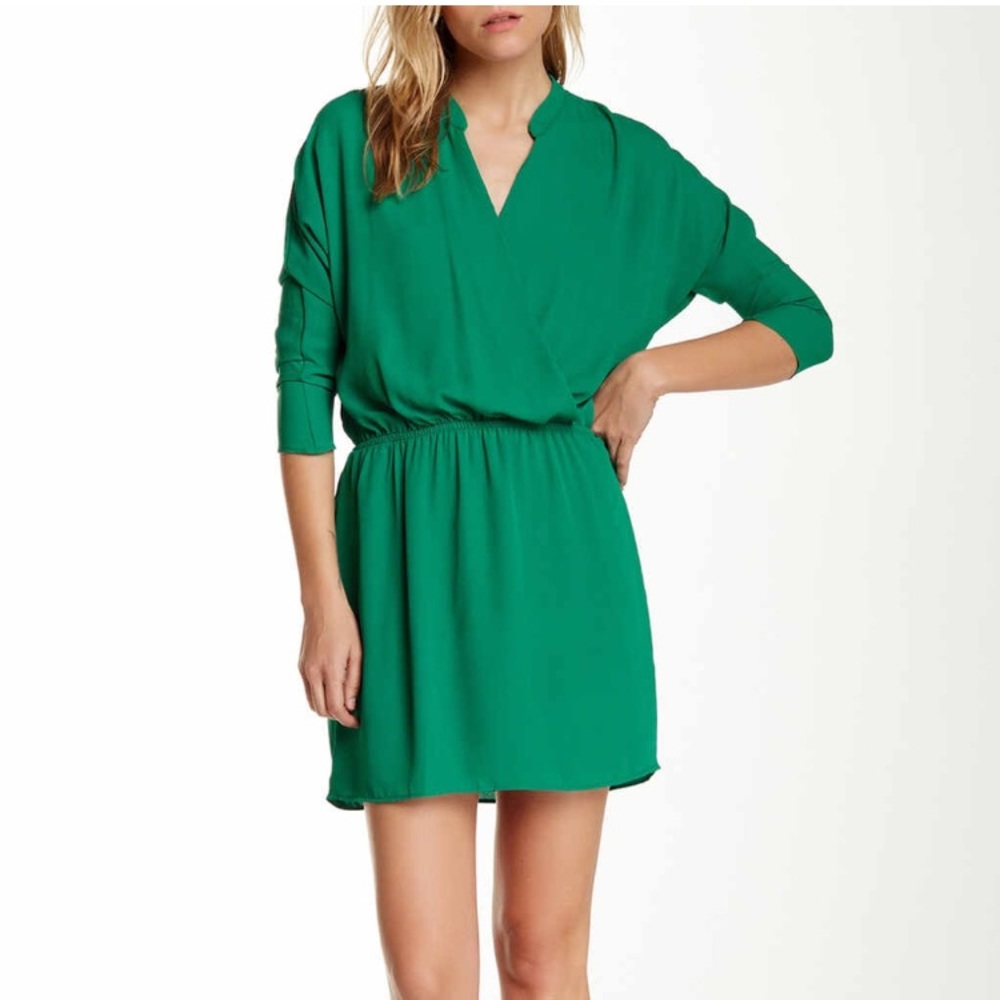 Eighty Sixty L Surplice Sheath Dress
