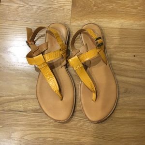 Kirk-ease yellow sandals