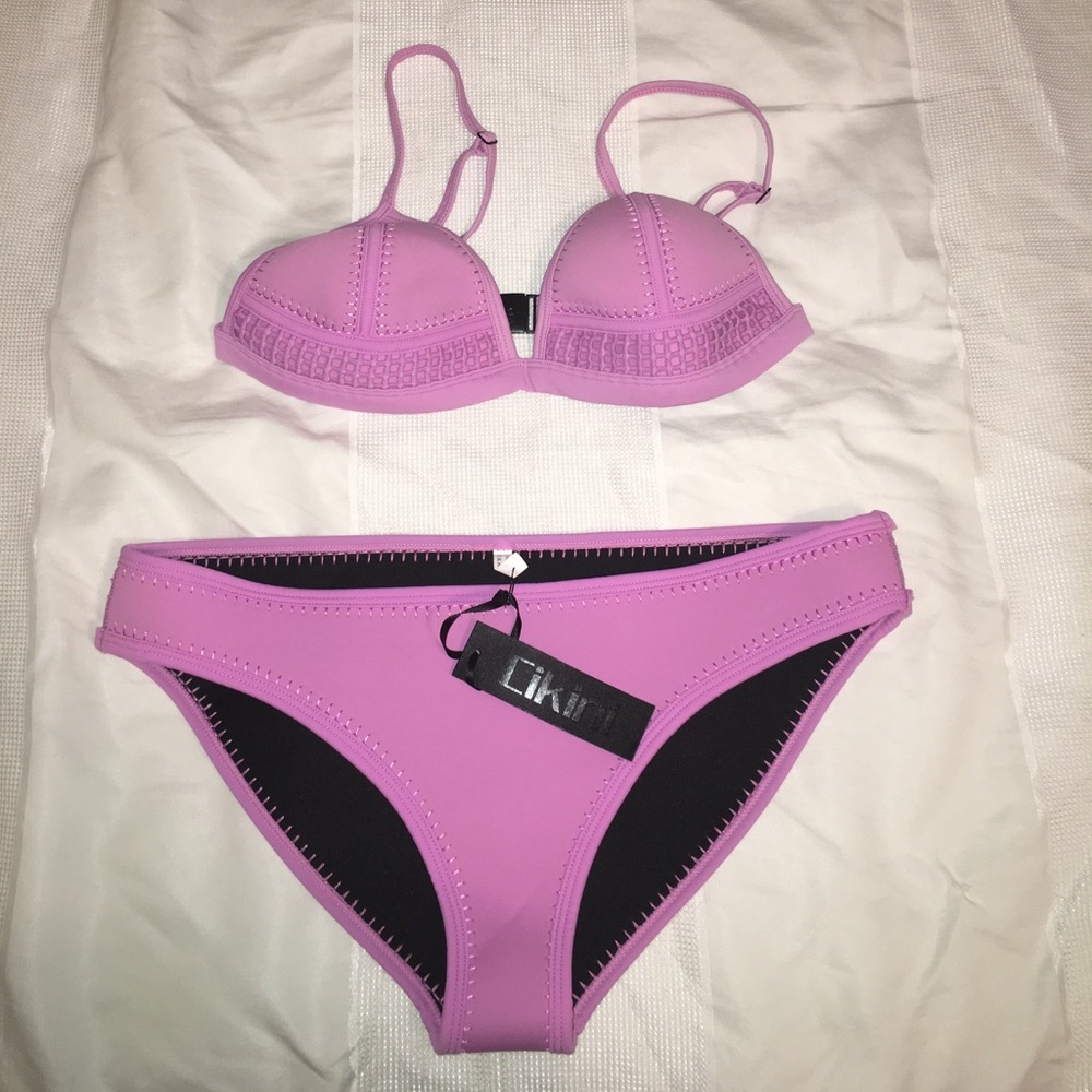 Matching Pink Neoprene Swimsuit