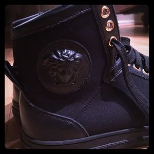 Authentic Versace Men's Medusa High Top Sneakers