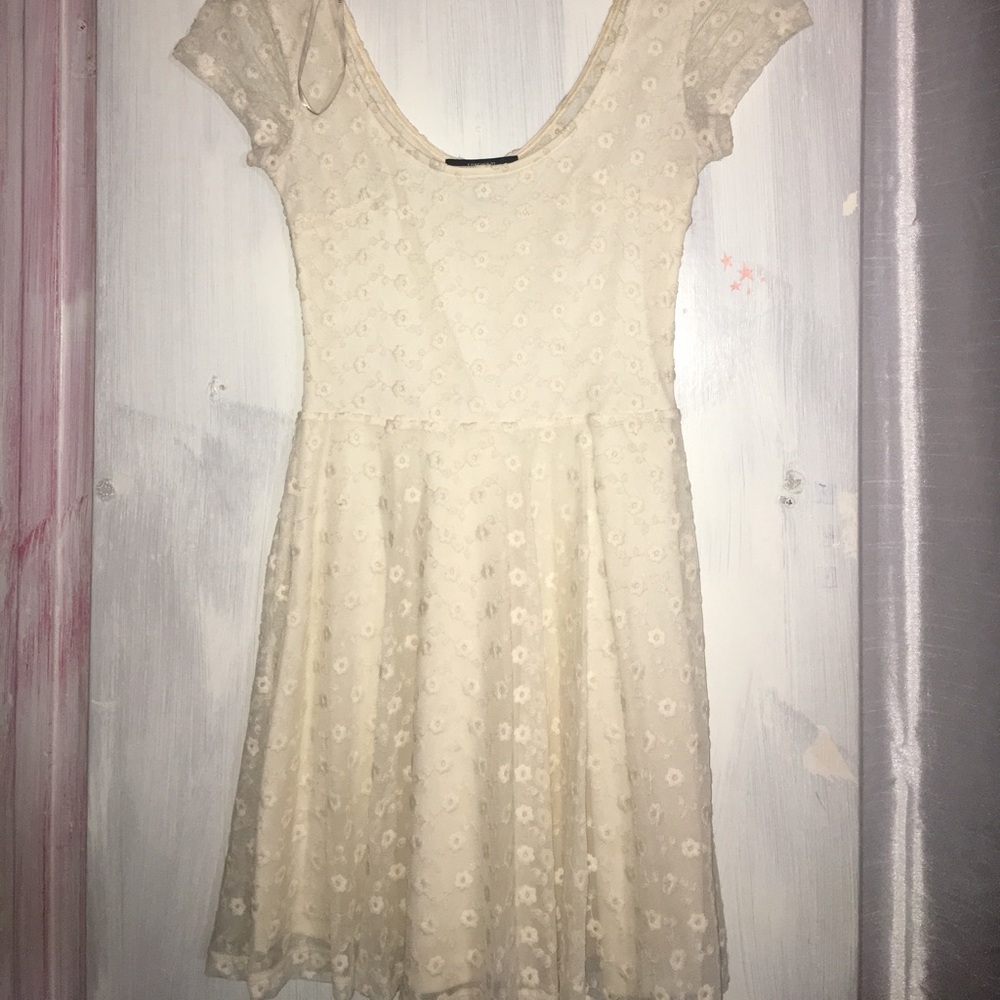 Ivory mini dress