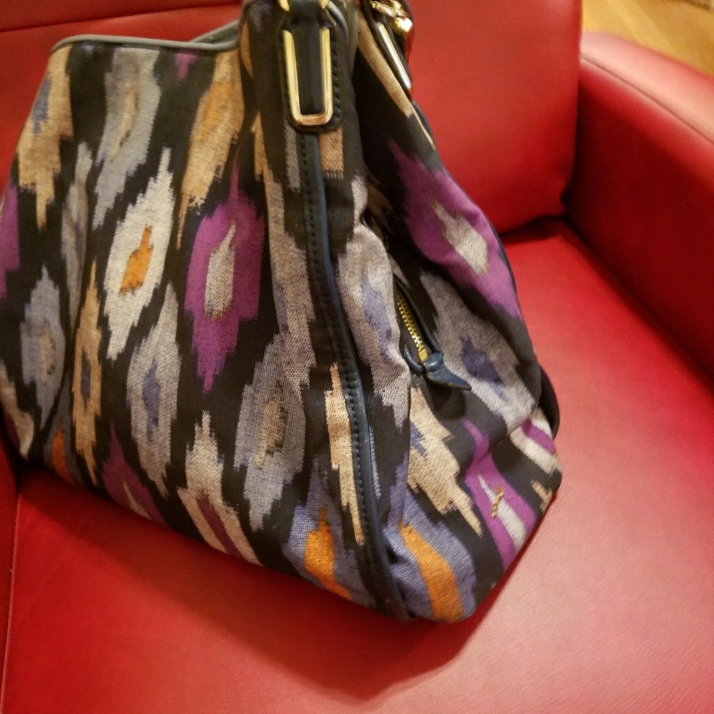 Coach purse for a Purple, Pink and Blue Lady