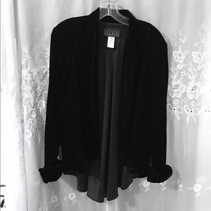 New Black Velveteen Alex Jacket