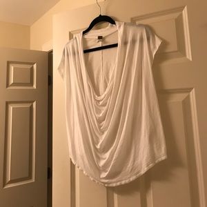 White Free People Scoop Tshirt