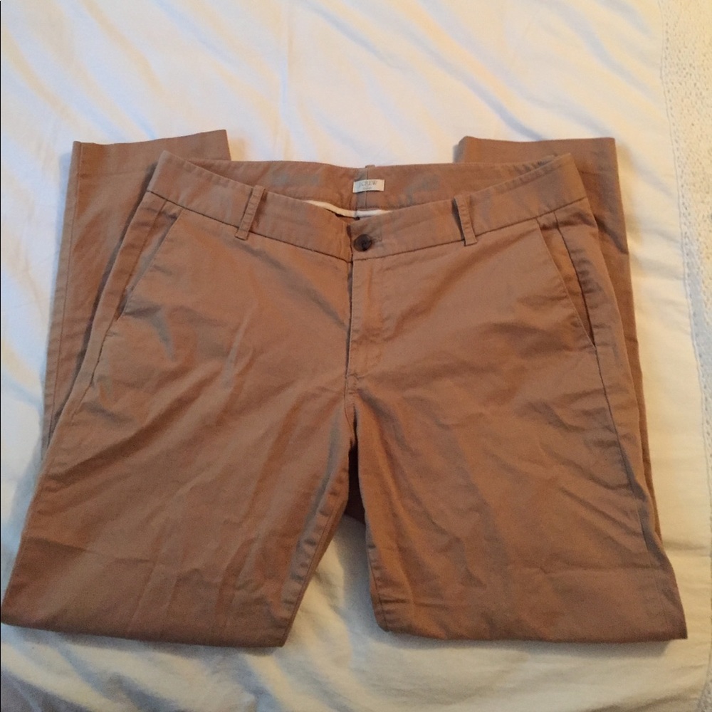 J Crew tan chino capris