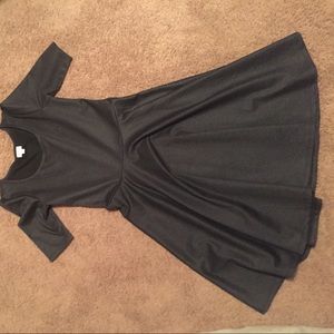 Nicole Dress - XL - black denim look - LuLaRoe