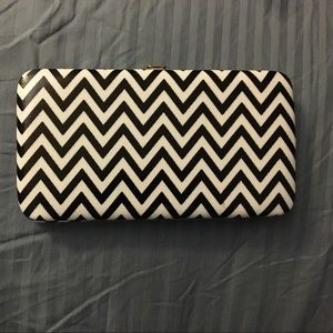 Black and white wallet