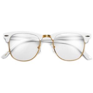 WHITE AND GOLD FAUX HIPSTER GLASSES 🚨 PRICE DROP