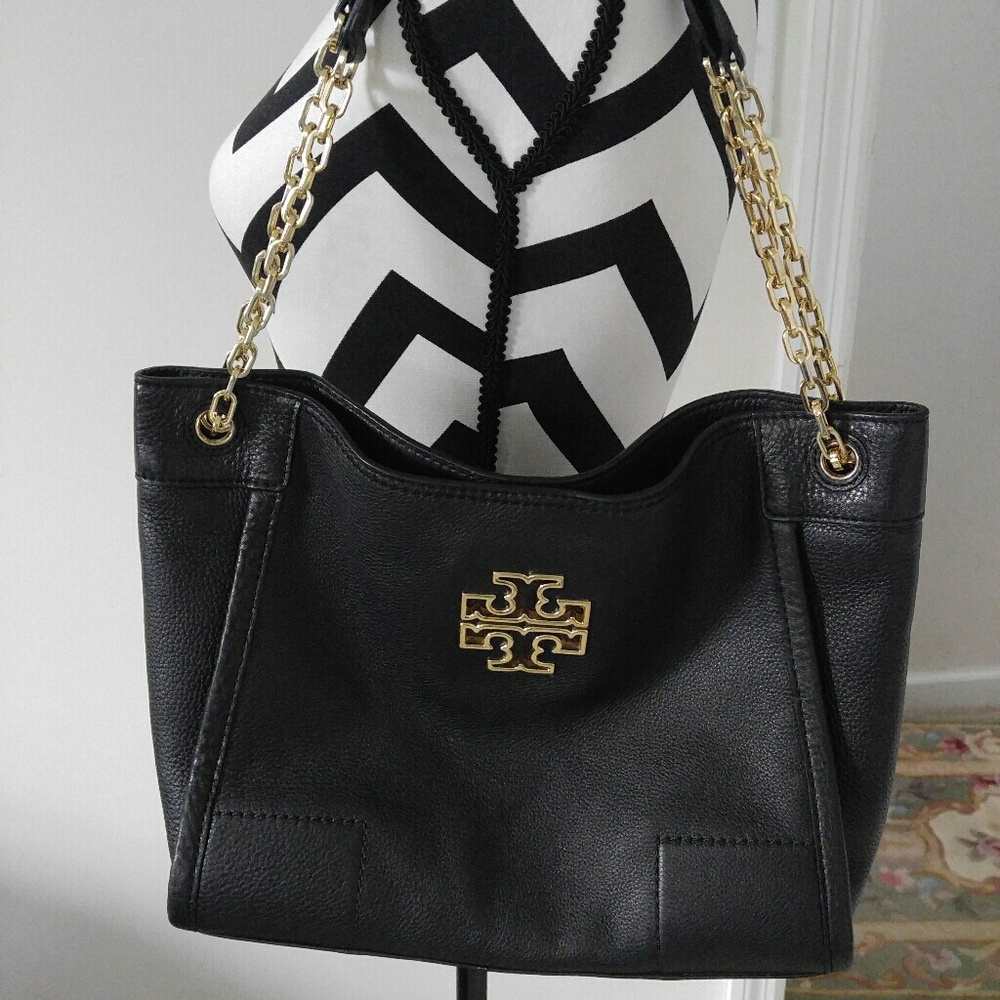 Authentic TB black shoulder bag