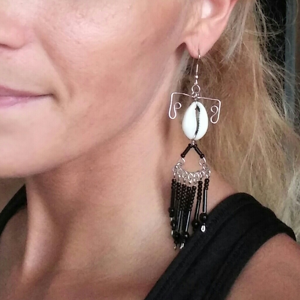 🌟BEADS AND SHELLS BOHO EARRINGS