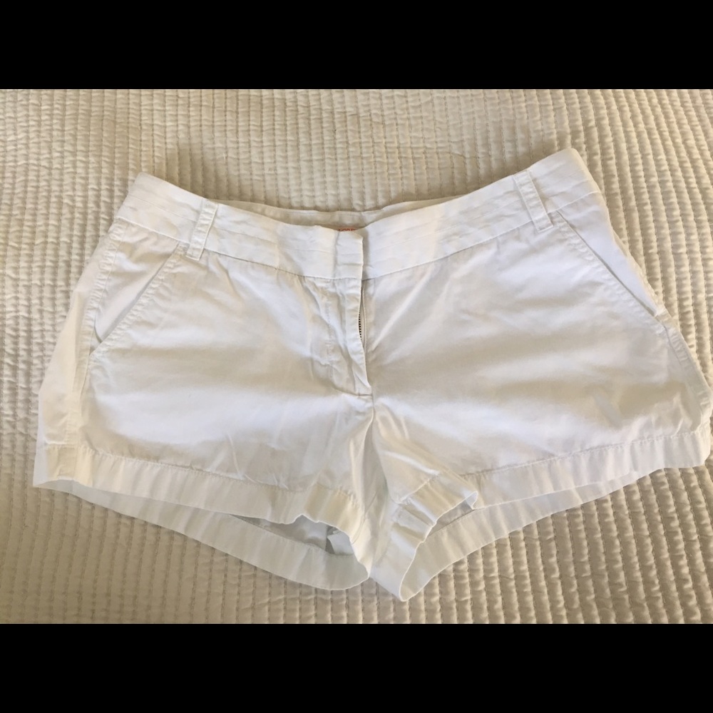 Size 10 white JCrew shorts