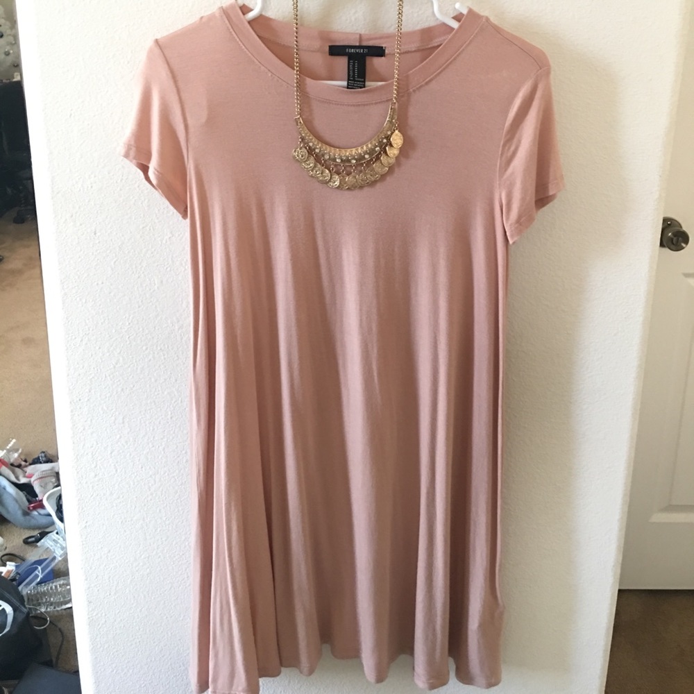 Forever 21 Tunic Dress- rose color