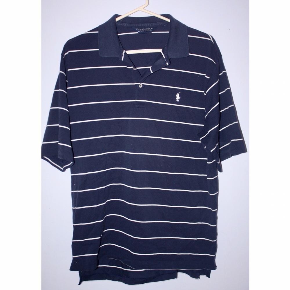 Men's Striped Golf Shirt Polo by Ralph Lauren