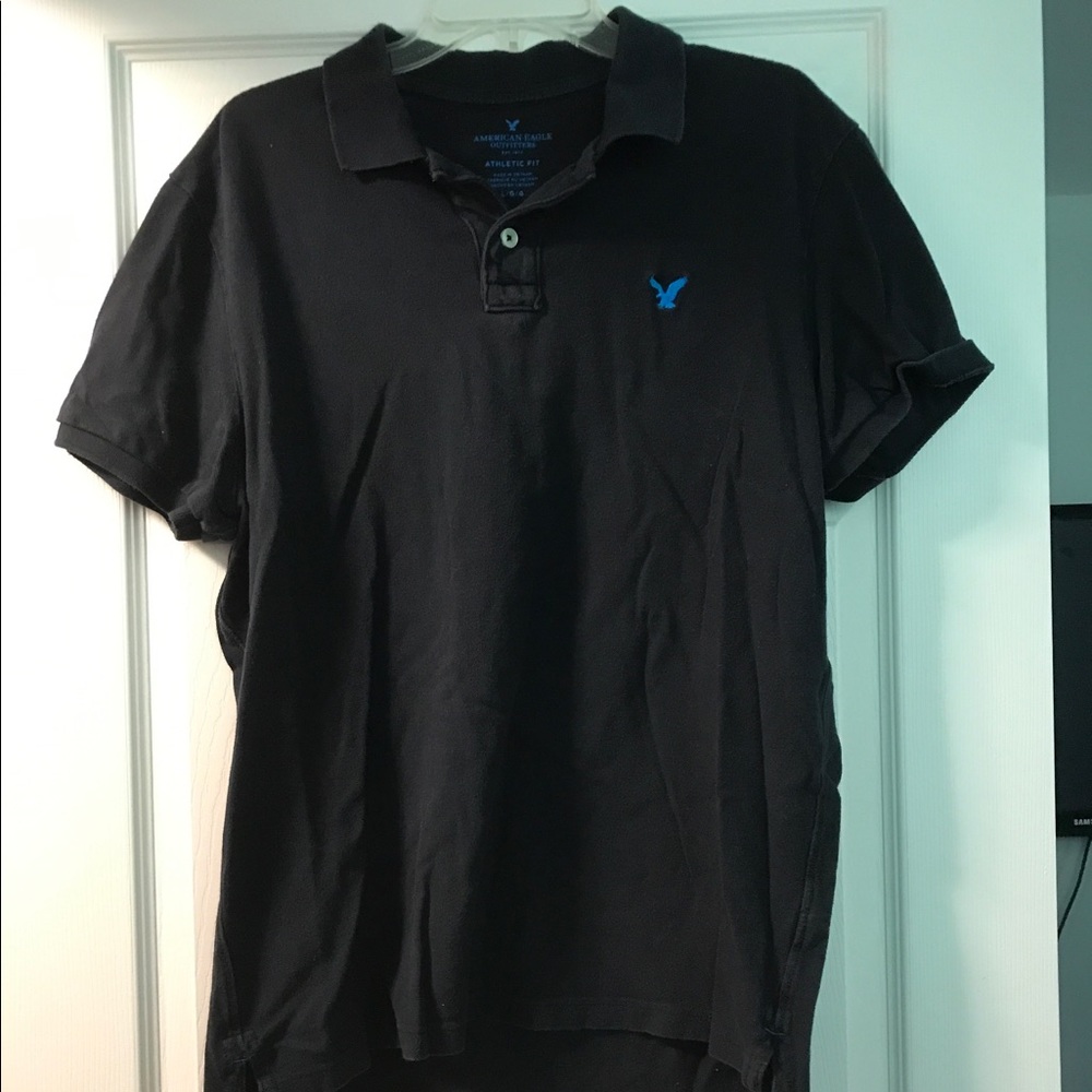 Black American Eagle Outfitters Men's polo size L