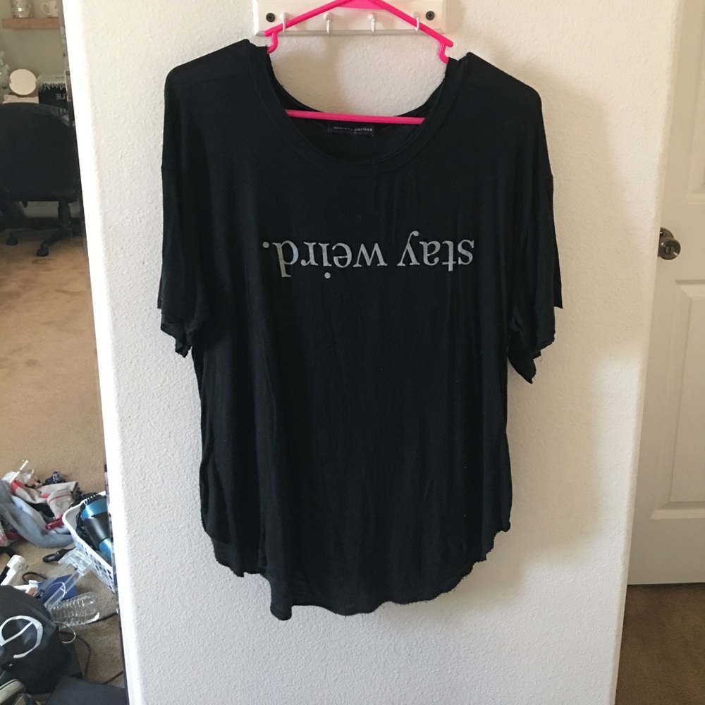Brandy Melville black loose shirt - stay weird