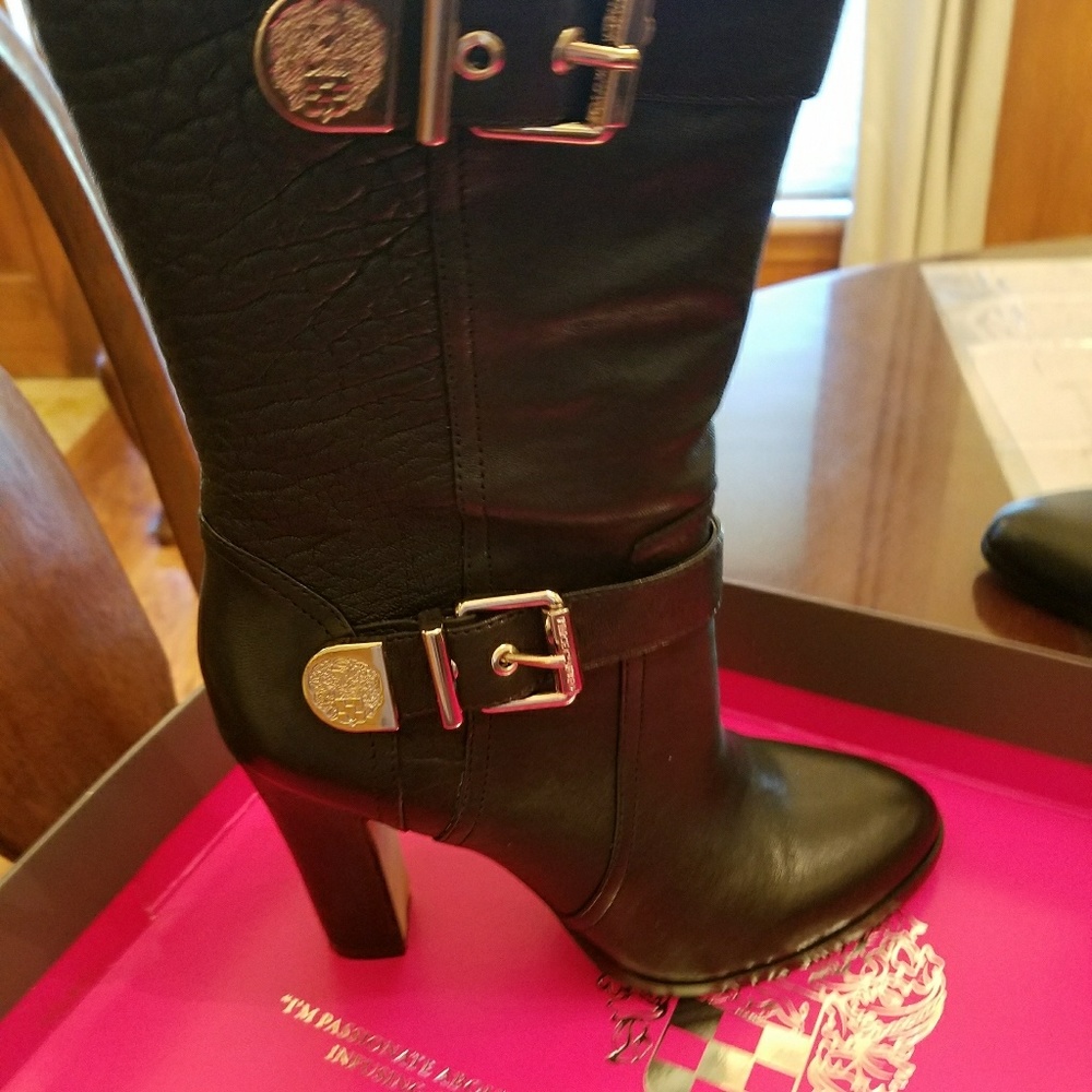 Vince Camuto Black boots worn 1 time for church