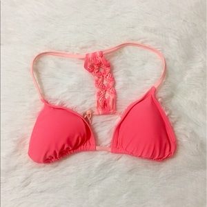 Pursuit neon pink bikini top sz M