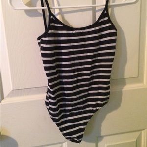 brandy melville striped bodysuit