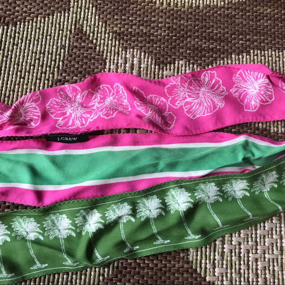 SOLD Set of 3 silk sashes