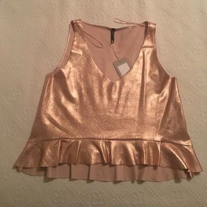 Metallic Zara top